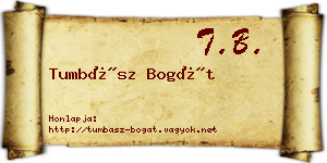 Tumbász Bogát névjegykártya